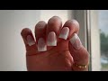 3D French manicure 🤍 Nail correction. Simple short nail design