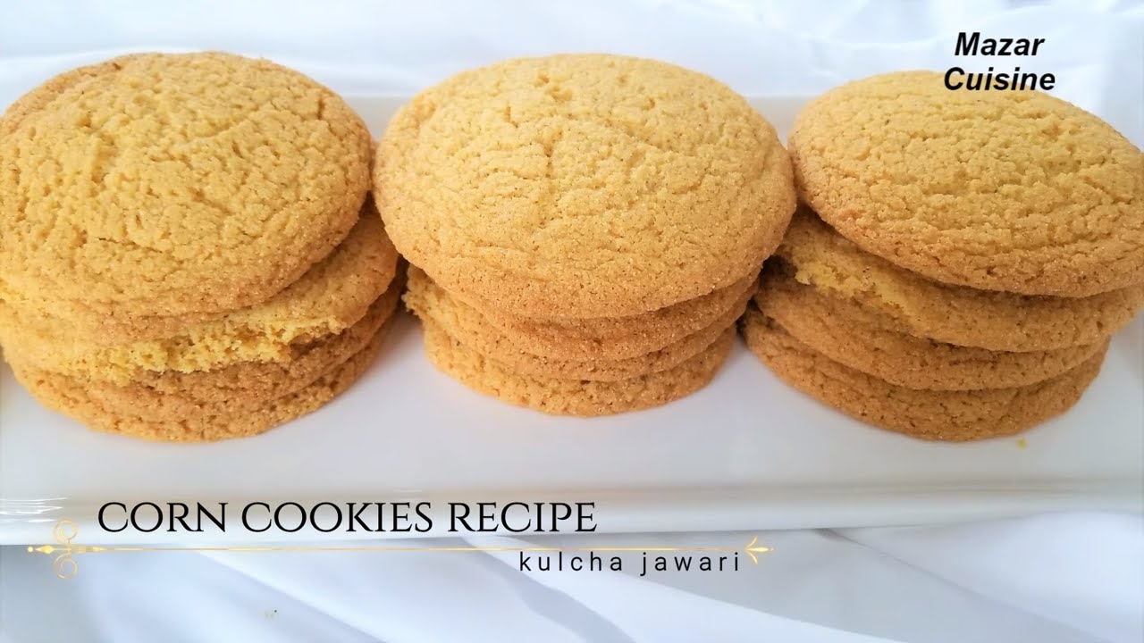 KULCHA JAWARI کلچه جواری CORN COOKIES RECIPE EASY COOKIES RECIPE,CORN
