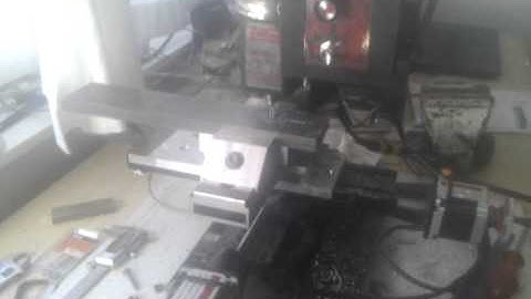 NOW THATS TOUGH! SHERLINE CNC Mill eating 1045 STEEL.....