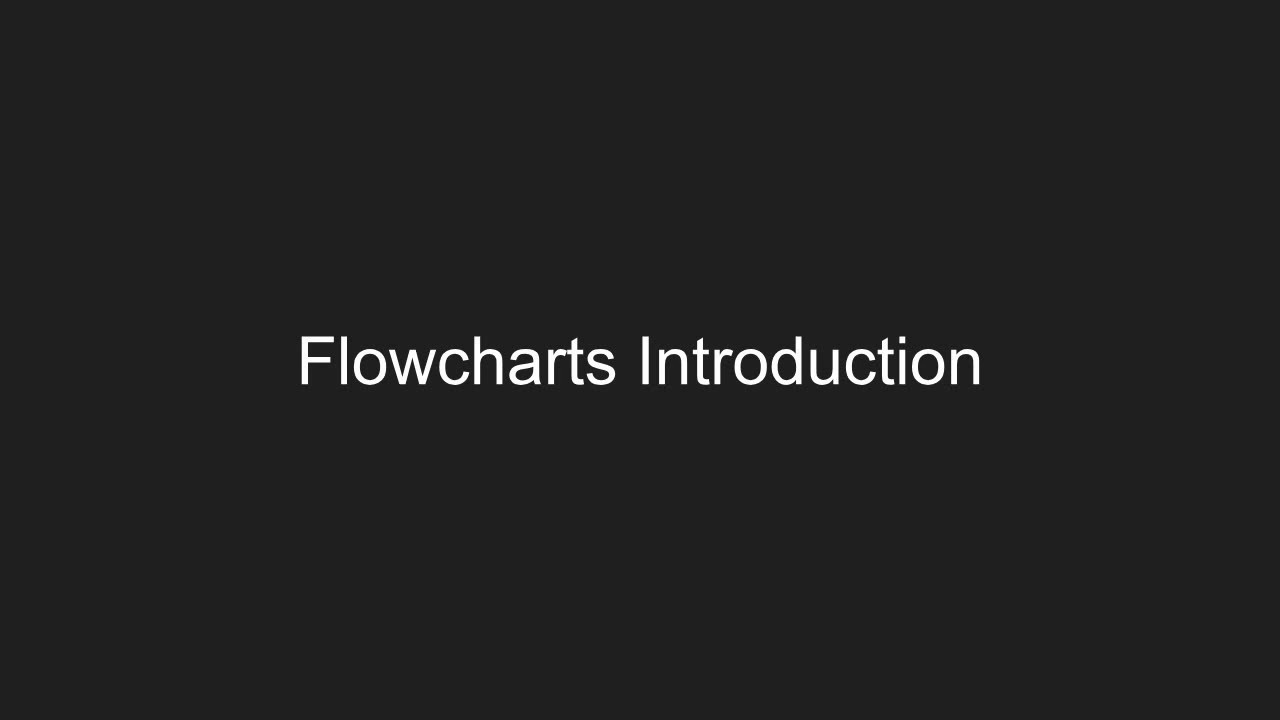 Introduction to Flowcharts and Algorithms