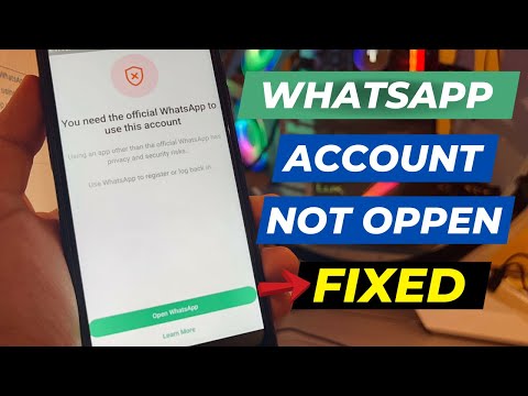 How To Fix You Need The Official Whatsapp To Use This Account Problem Solve