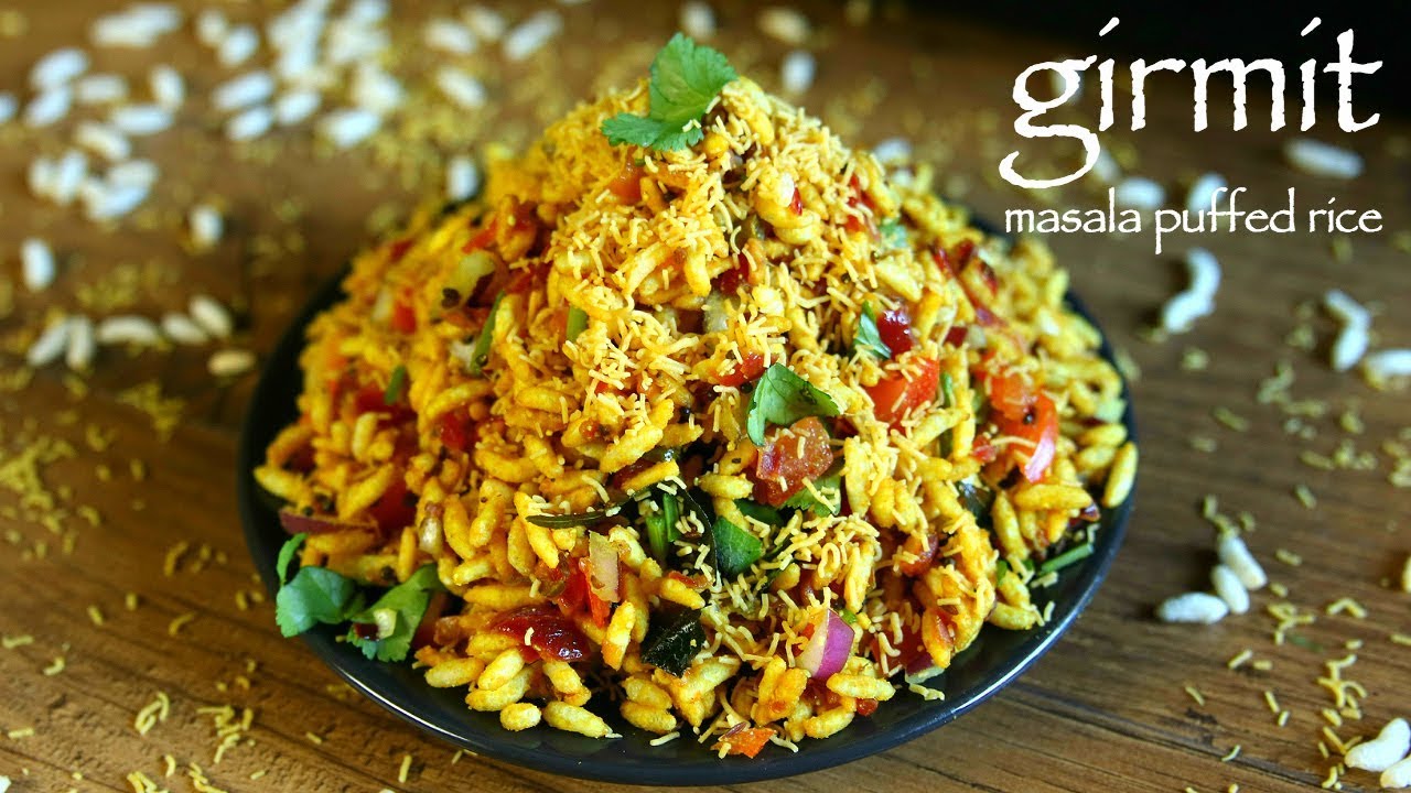 Girmit recipe  masala puffed rice  north karnataka mandakki upkari