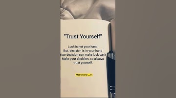 TRUST YOURSELF||#motivation #quotes #shorts #life #english_quotes #motivation #motivational ❣️❣️🙏🙏🙏