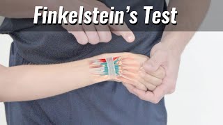 Finkelsteins test for wrist pain