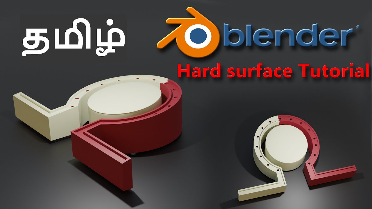 how to make hard surface in blender tamil - YouTube