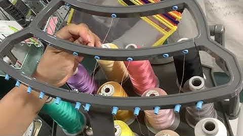 Placing the thread of SWF-MAS 12 from Cone table to Tower Tier Only