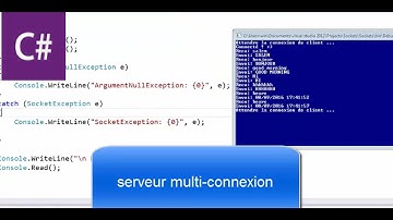 Un Exemple d application client serveur en c# (TcpClient et TcpListener )