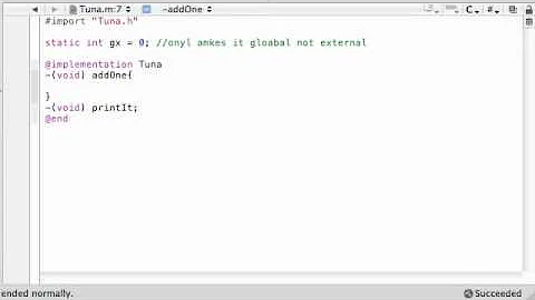 Objective C Programming Tutorial - 45 - Static Variables
