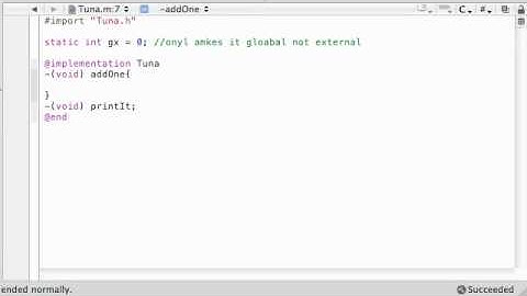Objective C Programming Tutorial - 45 - Static Variables