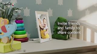 Nixplay 10.1 inch Smart Digital Photo Frame with WiFi (W10F) - Black - Share Photos and Videos