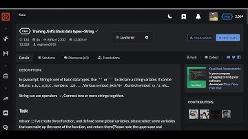 #8kyu Training JS 3: Basic data types--String ✅| #codewars  #javascript