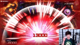Sykkuno was speechless when he took 13K ATK and couldn't press a single button in rank Yu-Gi-Oh! MD
