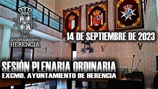 Pleno Municipal Ordinario14 de Septiembre. Ayuntamiento de Herencia