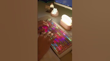 ASMR with the Creamiest keyboard - #asmr #desksetup #mechanicalkeyboard #creamykeyboard #shorts #fyp