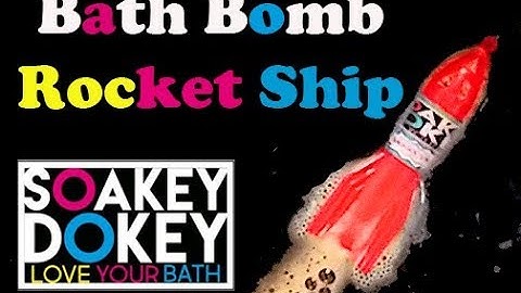 Bath Bomb Rocket Ship | New from Soakey Dokey Bath Bombs
