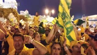 CAMINHADA DA TORCIDA BRASILEIRA RUMO A ESTREIA DO BRASIL CONTRA A SÉRVIA PELA COPA DO MUNDO DO QATAR