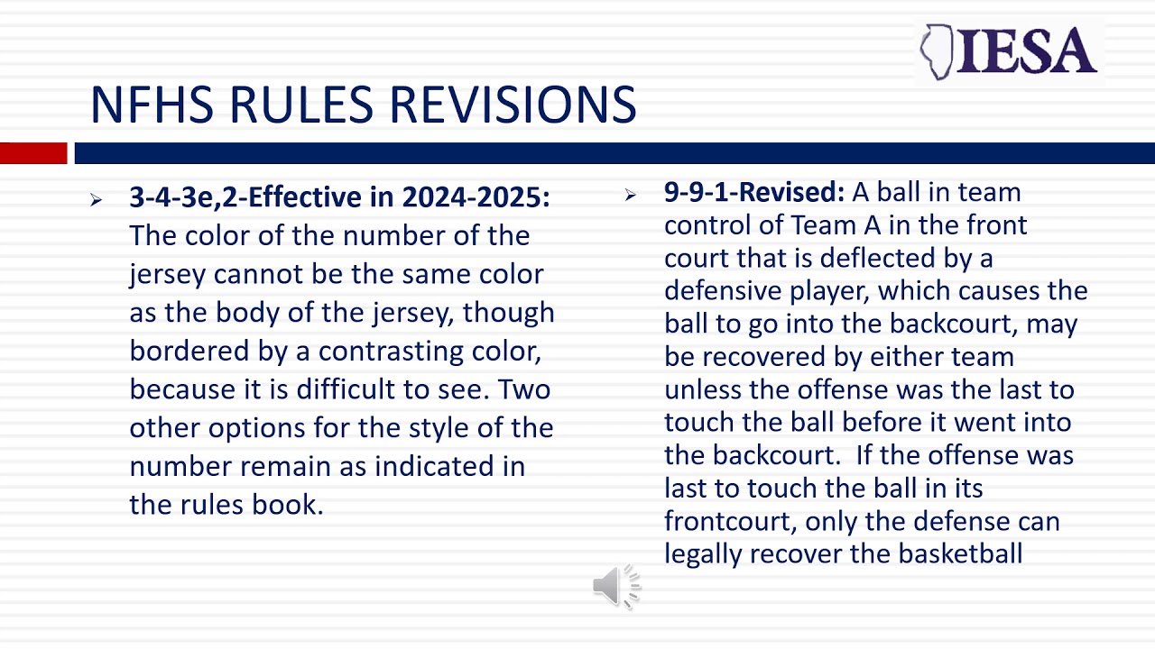 2020 Basketball Rules Update YouTube