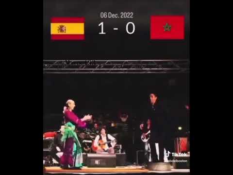 فيديو مغربي ضد إسبانية في الرقص على البندير صرعها المغربي