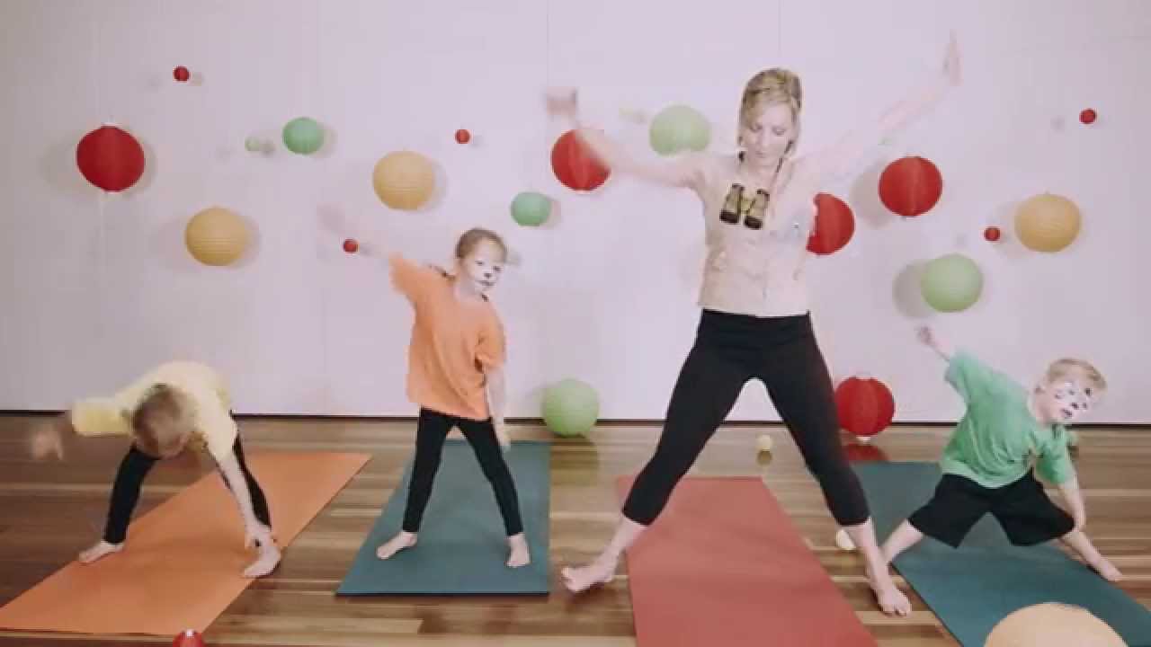 Yoga for Kids: Light Up Little Lights Kids Yoga DVD Jungle Animals