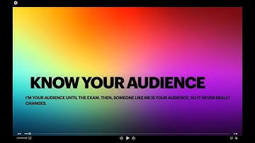 Know Your Audience
