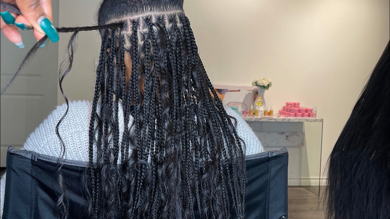 Knotless Goddess Box Braids Using Human Hair Gypsybraids Youtube