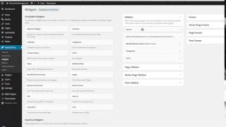 How to add and remove a widget in Wordpress