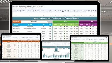 Music Industry KPI Dashboard in Google Sheets