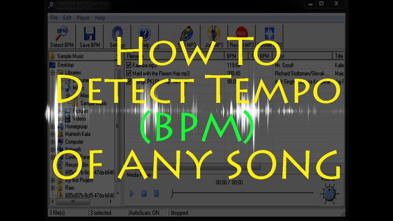 How To Detect Tempo (BPM) of Any Song 