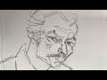 Lee Van Cleef Portrait Drawing