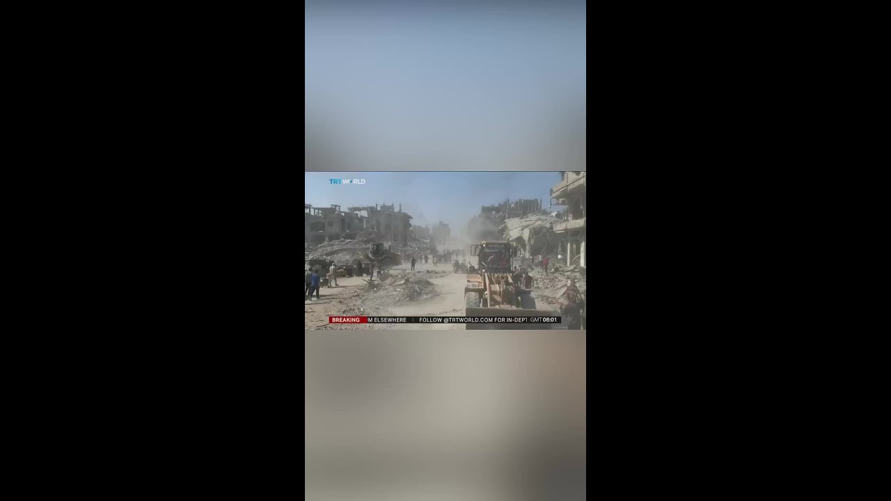 به کمک آمریکا شهرداری غزه کار پاکسازی خیابانهای اصلی را آغاز کرده است؛ کامیونها در حال جمعآوری آو