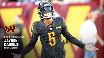 Every Pass and Rush Attempt from Jayden Daniels' Preseason! thumbnail