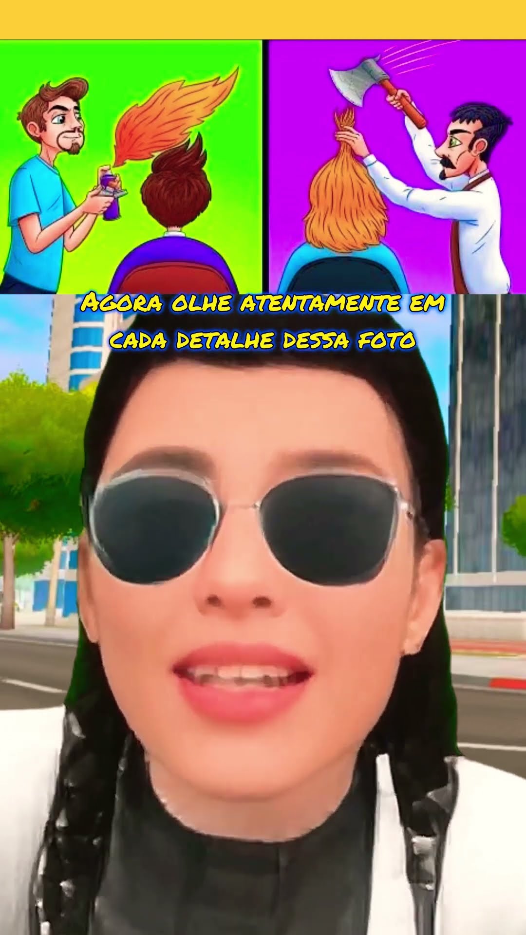 Quem é o falso cabeleireiro? ? jg: flex city #shorts #shortsgaming #flexcity #flexcityaovivo