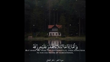 قران كريم "سورة الفجر" بصوت ماهر المعيقلي "حالة واتس دينية"  💚🍃