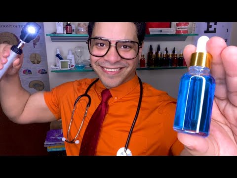 ASMR Doctor Fast Cranial Nerve Exam Male Roleplay (Medical Exam, Light Triggers, Ear, Eye Exam)