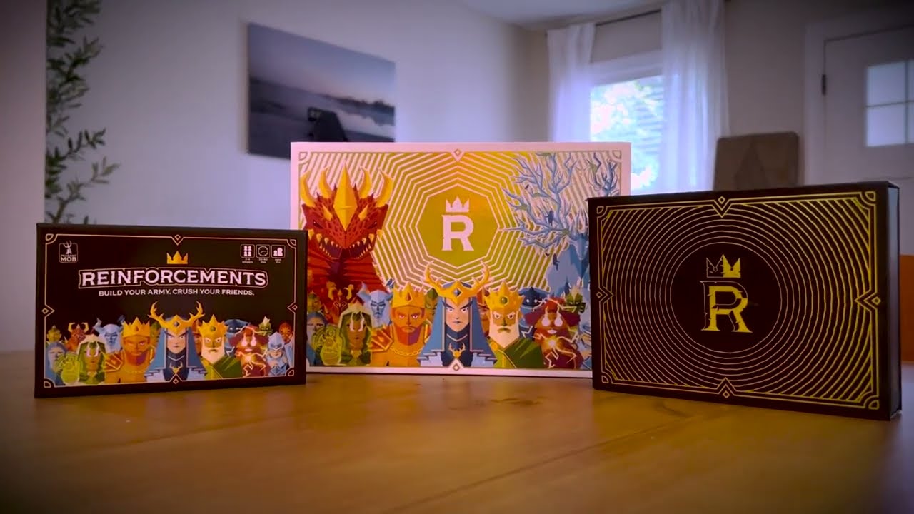Reinforcements Card Game: Box & Playmat Reveal