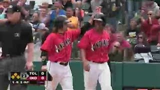 Indians' Hanson doubles off Verlander