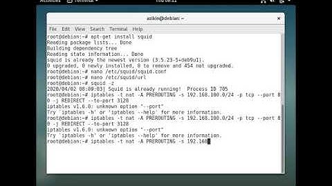 KONFIGURASI PROXY SERVER PADA DEBIAN 9