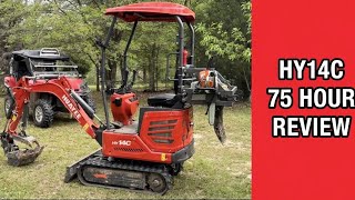 Huayee HY14C 75 hour review - Chinese mini excavator 