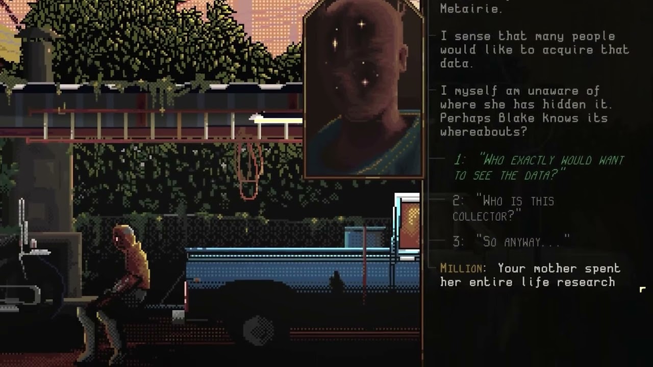 NORCO review, Point-and-click with haunting pixel art