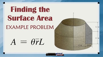 Pappus and Guldinus Surface Area EXAMPLE PROBLEM // Step By Step Explanation and Equations Included