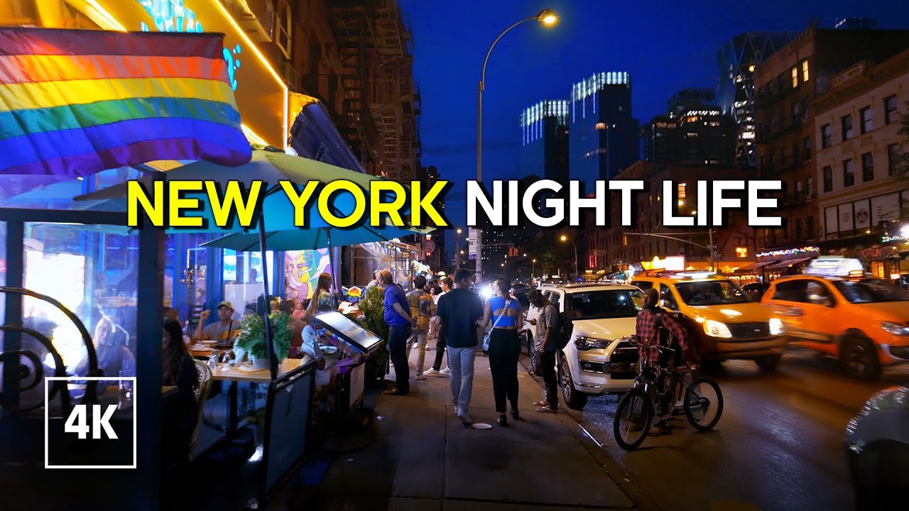 New York, Amerika Serikat | Midtown Manhattan | Jelajah Kota Malam 4K