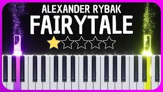 Alexander Rybak - Fairytale - Easy Piano Tutorial + Sheet Music