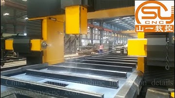 China High Speed H Beam  Gantry Type CNC Drilling Machine Installation