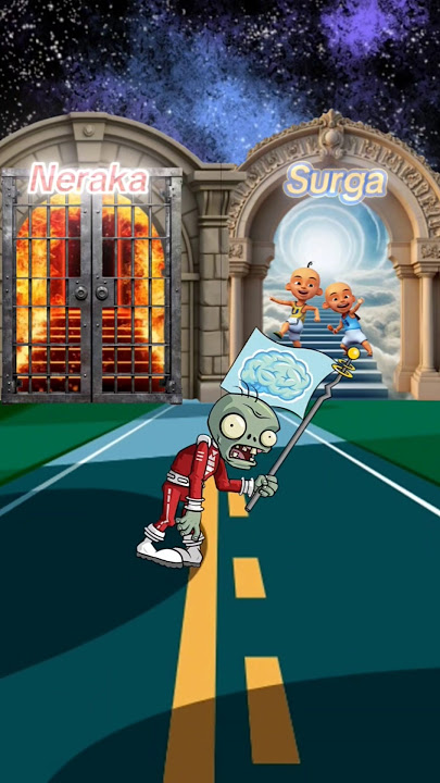 Pilih surga atau neraka? upin dan zombie jahat 😵‍💫  #upinipin #zombie #surga #neraka #cover #shorts