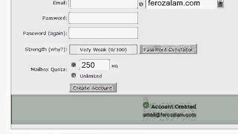E-mail Account create c-panel tutorial Part-2