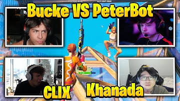 Bucke, Clix VS PeterBot, Khanada 3v3 Zone Wars