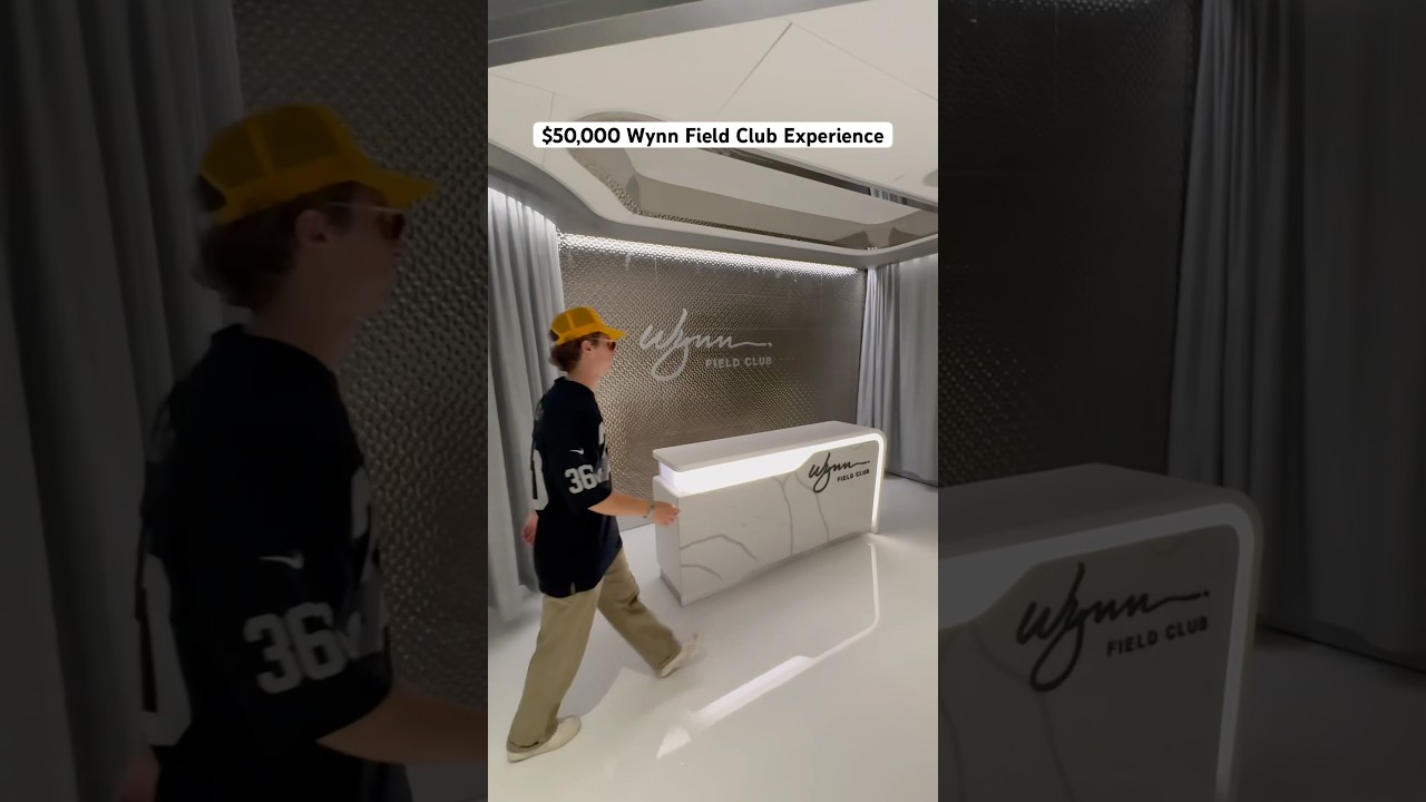 This is what it’s like going to the $50000 Wynn Field Club Experience at Allegiant Stadium PT.1 #nfl