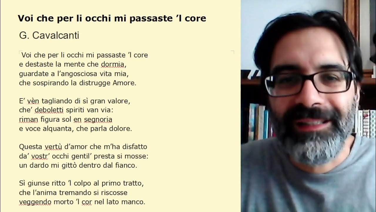 Parafrasi Voi Che Per Li Occhi Mi Passaste 'l Core Guido Cavalcanti, Voi che per li occhi mi passaste ’l core : commento