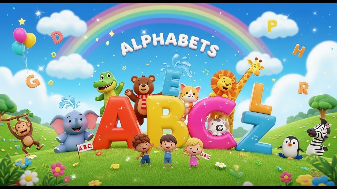 Animal Alphabet Song with Sounds – A to Z Phonics & Fun Words for Kids ...