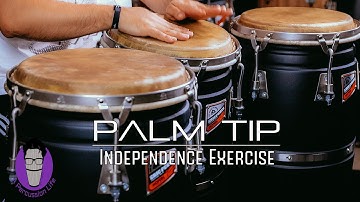How to do a Palm Tip Independence Exercise on Congas